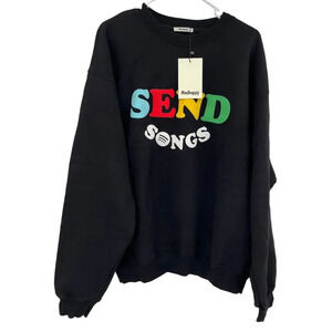 Madhappy X Spotify Sweatshirt "Send Songs" Rare Collab Size L Black New